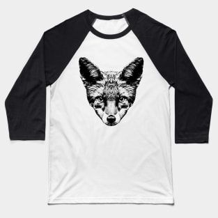 Fox / Head / Face Baseball T-Shirt